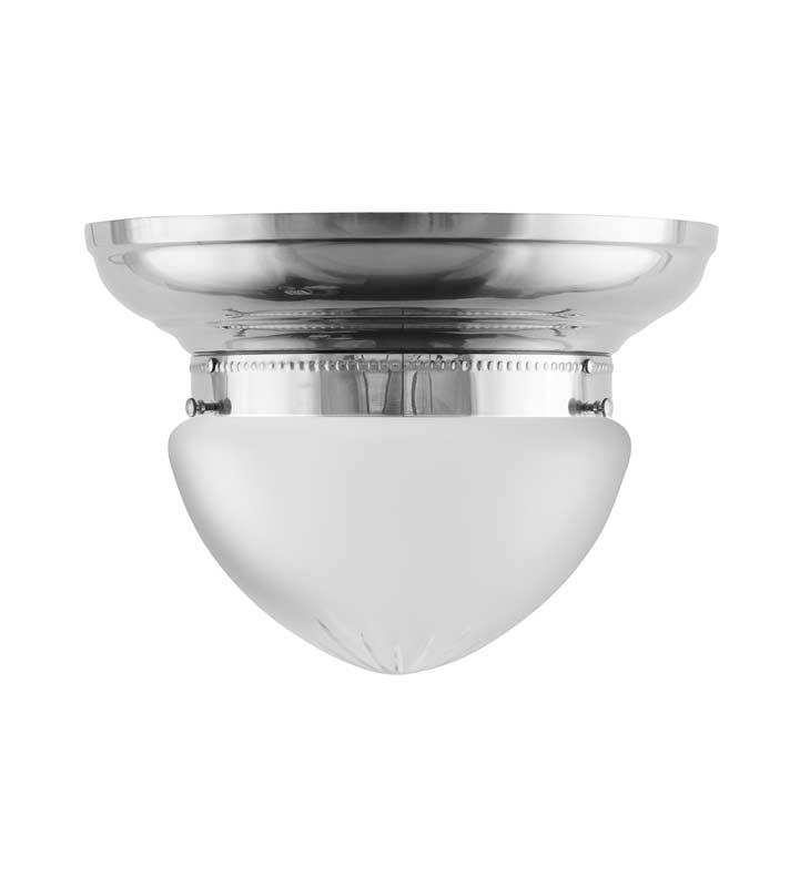 Bowl Light - Fröding 200 - Nickel with Matte Glass Shade