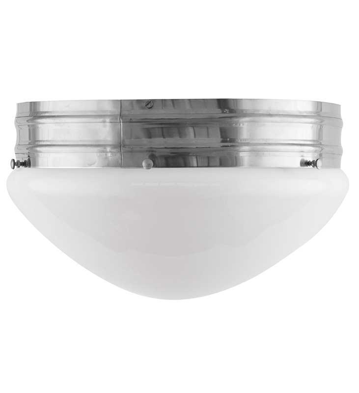 Bowl Light - Heidenstam 300 - Nickel-Plated with Opal White Glass Shade