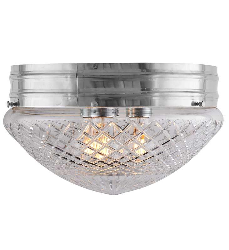 Bowl Light - Heidenstam 300 - Nickel-Plated with Clear Glass Shade