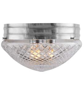 Bowl Lamp - Heidenstam 300 nickel-plated with clear glass