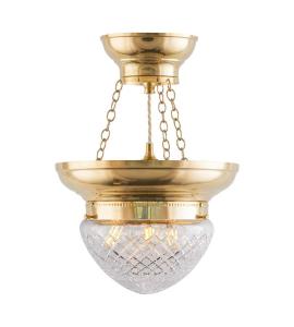 Ampel Pendant Light - Fröding 200 - brass with clear glass shade