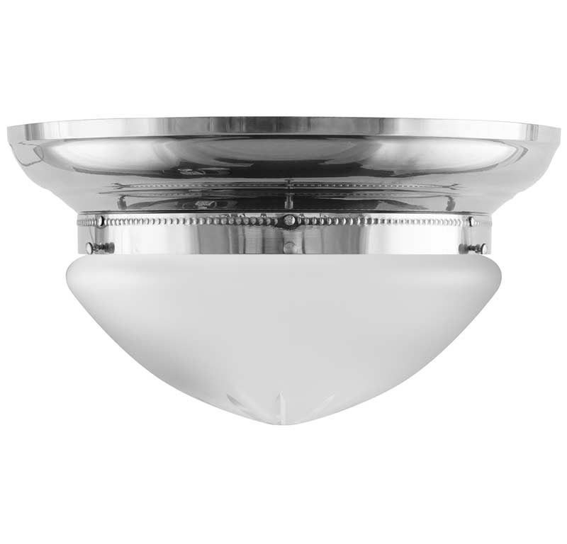 Bowl Light - Fröding 300 - Nickel with Frosted Glass Shade