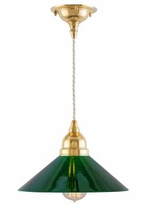 Ceiling Lamp - Byström cord pendant 60, green shade