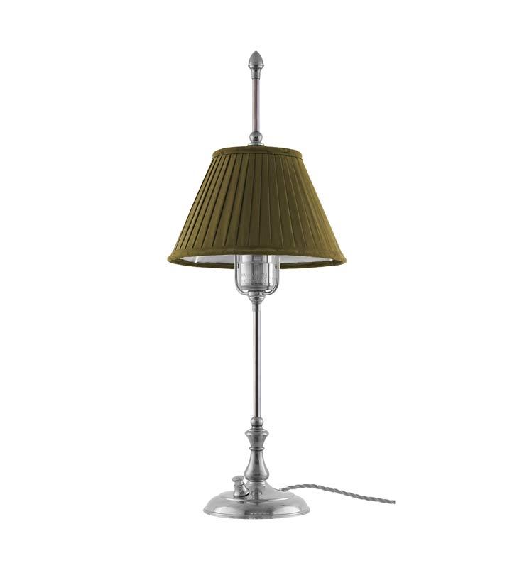 Table Lamp - Kellgren - nickel, green shade