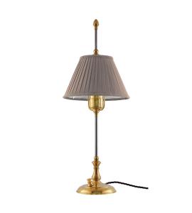 Bordlampe - Kellgren, beige skjerm - arvestykke - gammeldags dekor - klassisk stil - retro - sekelskifte