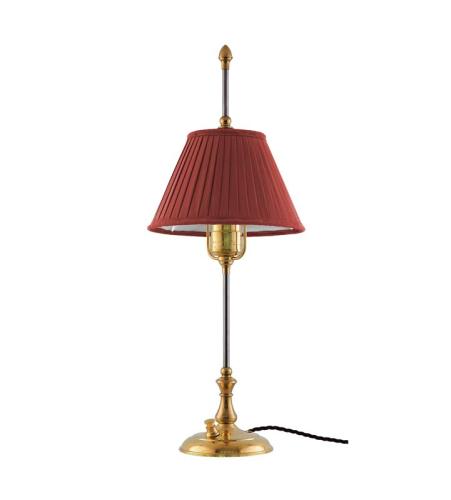 Table Lamp - Kellgren brass, red shade