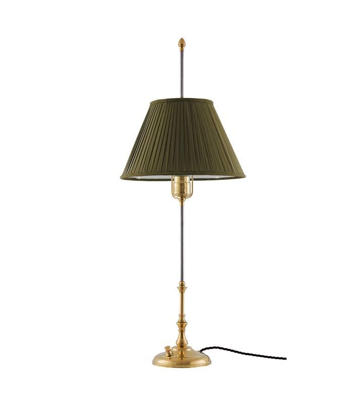 Table Lamp Stiernstedt Brass With, Dark Green Floor Lamp Shade
