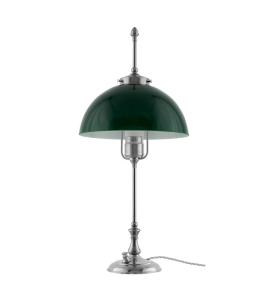 Bordlampe - Swedenborg nikkel, grønn skjerm
