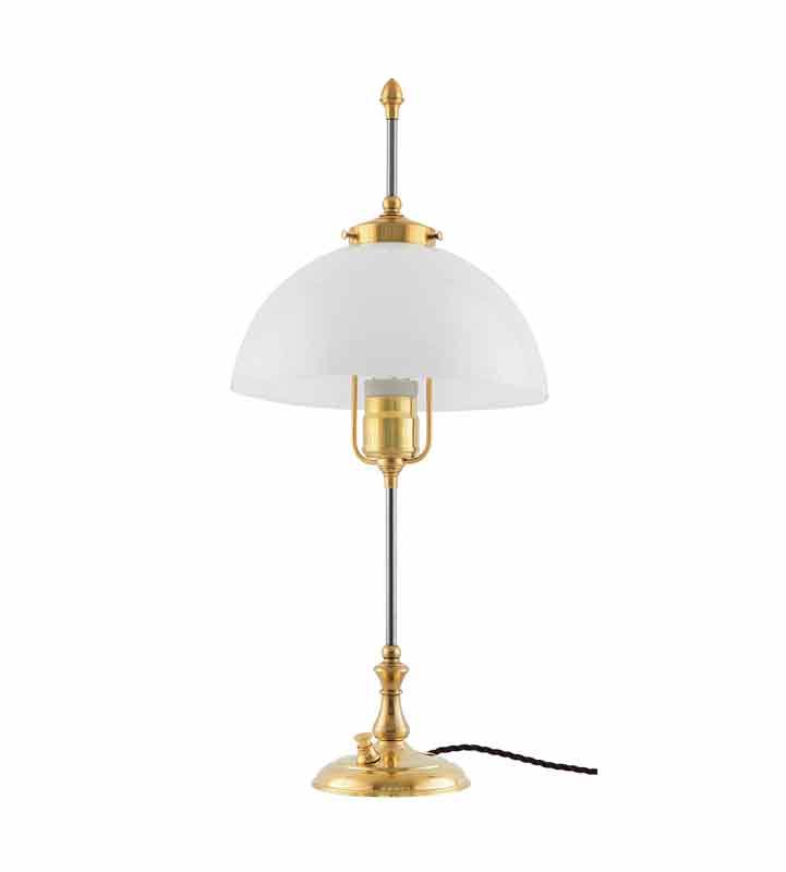 Bordlampe - Swedenborg messing - arvestykke - gammeldags dekor - klassisk stil - retro - sekelskifte