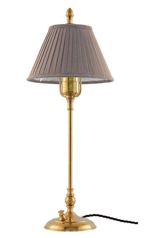 Bordlampe - Ankarcrona 50 cm, beige skjerm - arvestykke - gammeldags dekor - klassisk stil - retro - sekelskifte