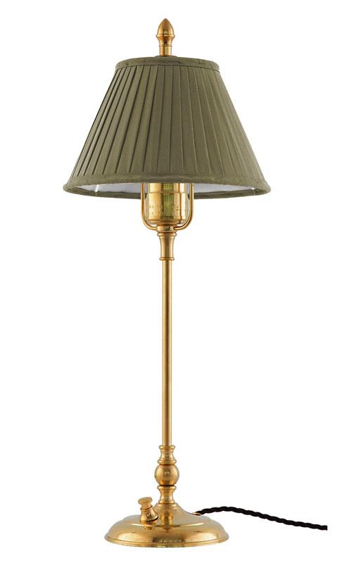 Bordslampa - Ankarcrona 50 cm, grön skärm - gammaldags inredning - klassisk stil - retro - sekelskifte