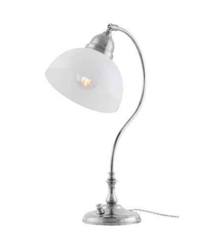 Table lamp - Lagerlöf nickel with white glass