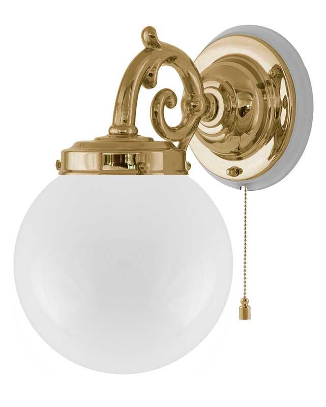 Vegglampe - Topelius globelampe - arvestykke - gammeldags dekor - klassisk stil - retro - sekelskifte