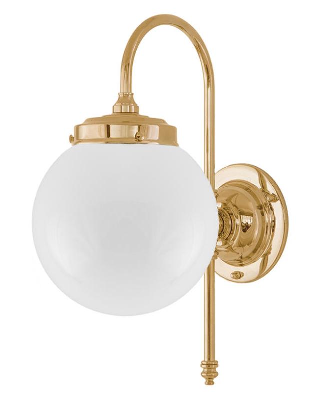 Badezimmerlampe – Blomberg 80, Weißglas, Kugelform