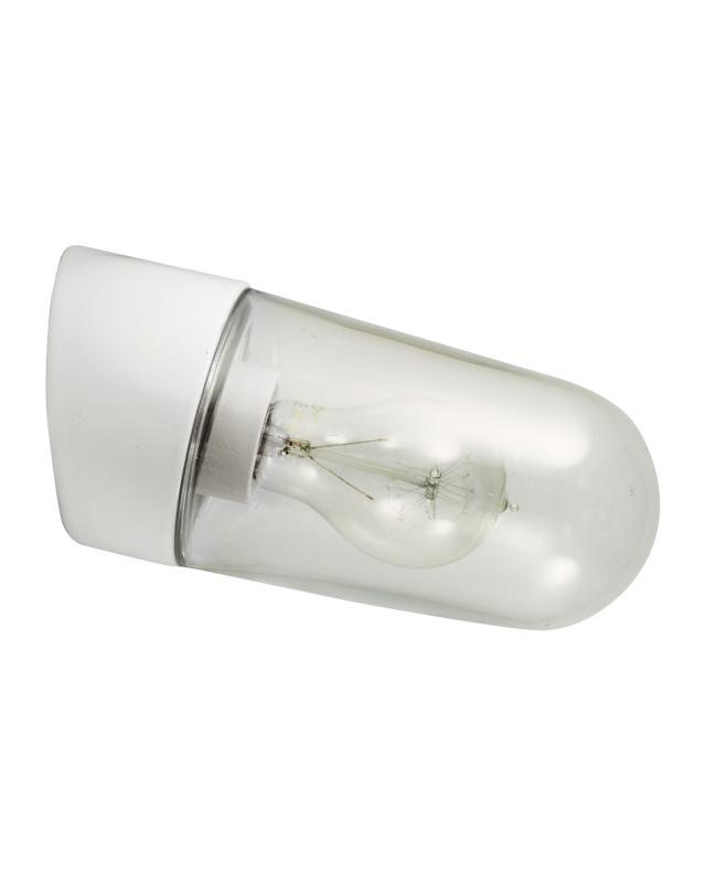 Porslenslampe IP20 - hvit/skrå