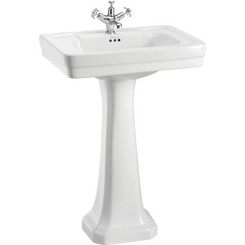 Håndvask - Burlington Clean 58 cm med piedestal