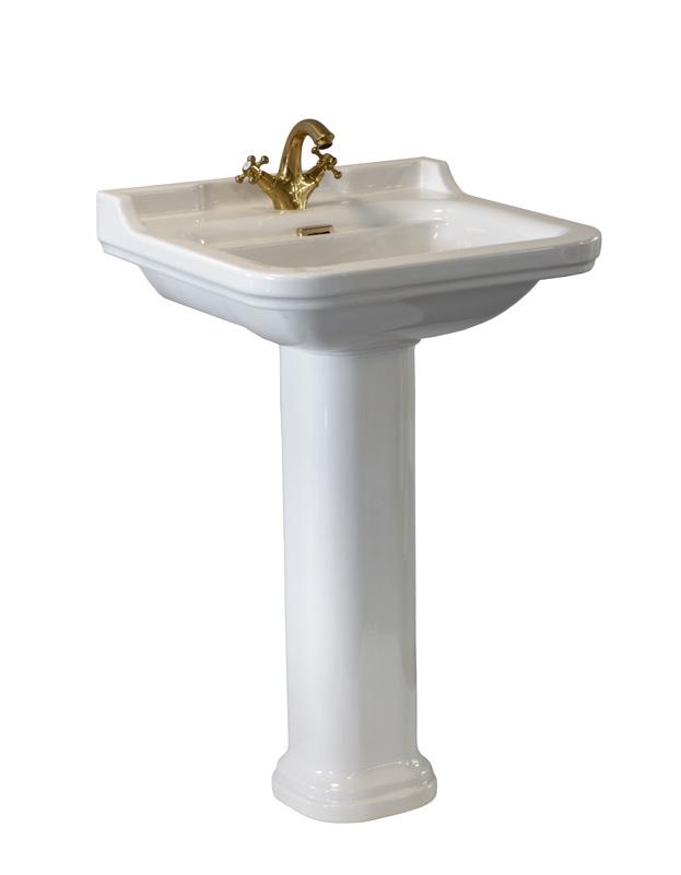 Wash Basin Art Deco - 60 cm, pedestal