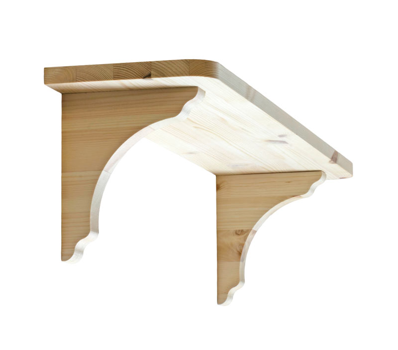 Wooden shelf - Kitchen shelf / Hat rack pine, 80 cm (31.5 in)