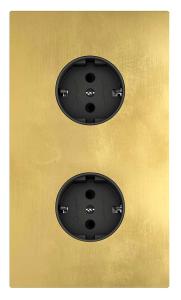 Outlet - More Series - Double - Brass