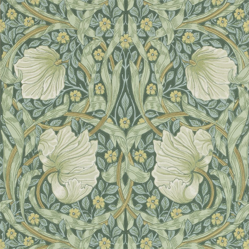 William Morris & Co. Wallpaper - Pimpernel Privet/Slate