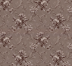 Lim & Handtryck Tapet - Hovdala blomma grå/brun - sekelskifte - gammaldags stil - klassisk inredning - retro