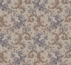 Wallpaper - Hovdala blomma grey/pale blue - old style - vintage style - classic interior - retro