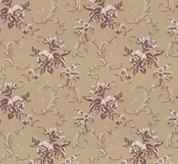 Lim & Handtryck Tapet - Hovdala blomma beige/champagne - sekelskifte - gammaldags stil - klassisk inredning - retro