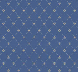 Lim & Handtryck Tapet - Filipsborg blau / gold