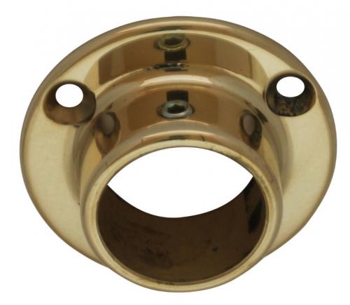 Tube holder in brass for brass pipes_wall bracket