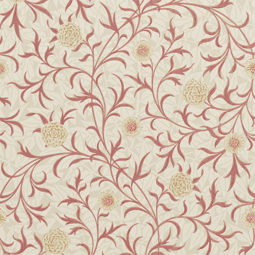 William Morris Co Wallpaper William Morris Co Wallpaper Scroll Light Brick Buff