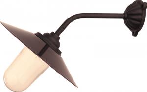 Exterior Lamp - Stable lamp 45° straight short, black shade