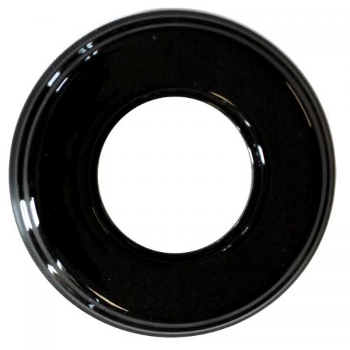 Rahmen, schwarzes Porzellan – 1 Loch, Garby Colonial
