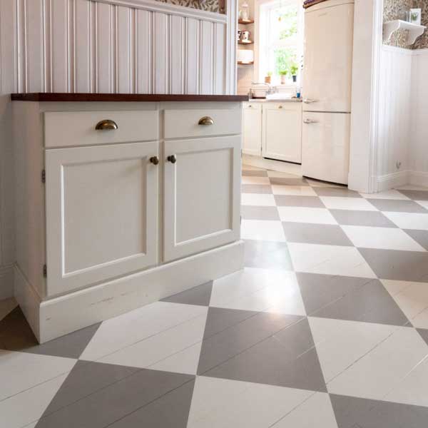 Inspiration - Paint-checkered floor
