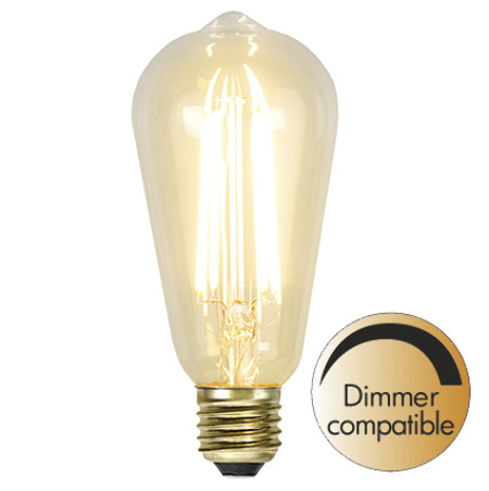 Behov for Teenageår shabby LED-lampe - Edison gammeldags lyspære, LED, 320 lm -