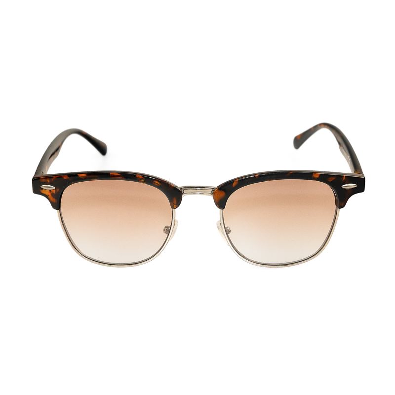 Amadora - Bruna sköldpaddsmönstrade läsglasögon med solskydd