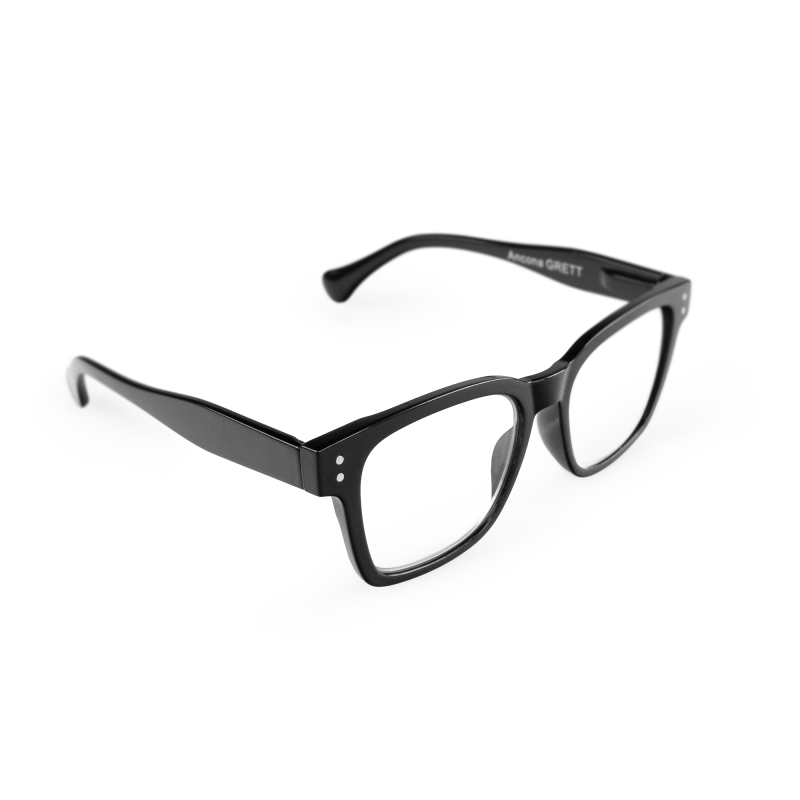 Ancona - trendiga stora läsglasögon i svart