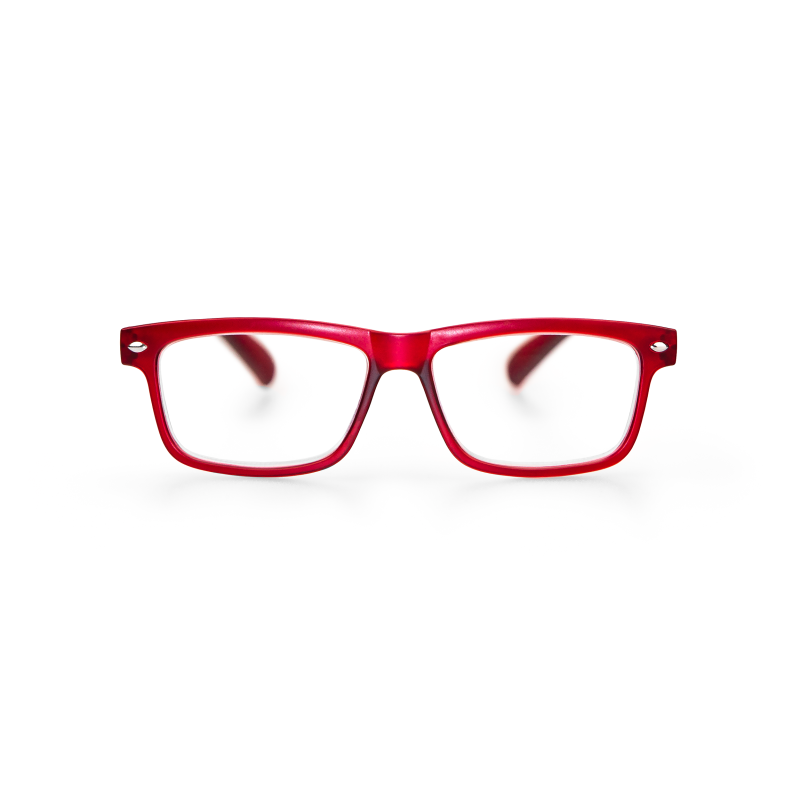 Chester - Röda ultralätta läsglasögon