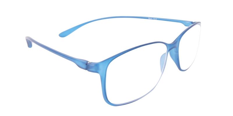 Läsglasögon - Bern i blått snett framifrån