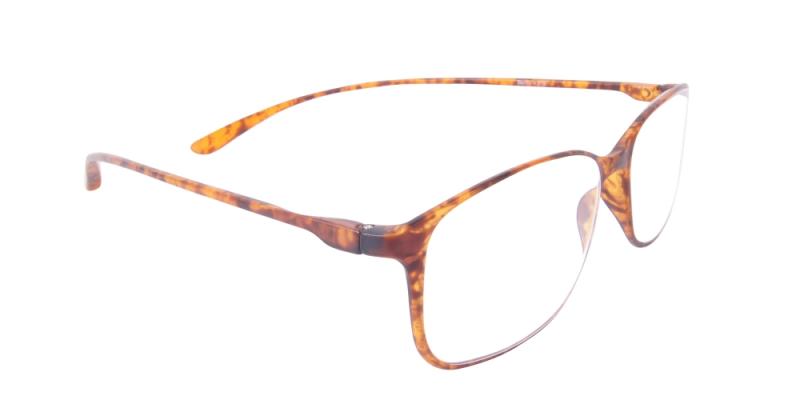 Läsglasögon - Bern i brunt snett framifrån