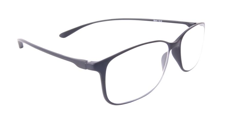 Läsglasögon - Bern i svart snett framifrån