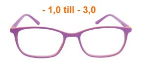 Holland - lila och oranga glasögon (minusstyrka)