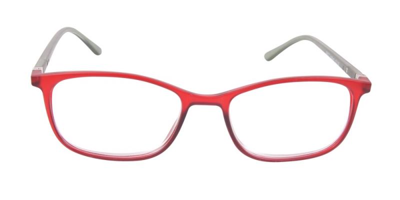 Holland - röda och grå läsglasögon i matt färg