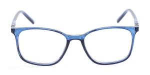 Milford - transparent blå läsglasögon