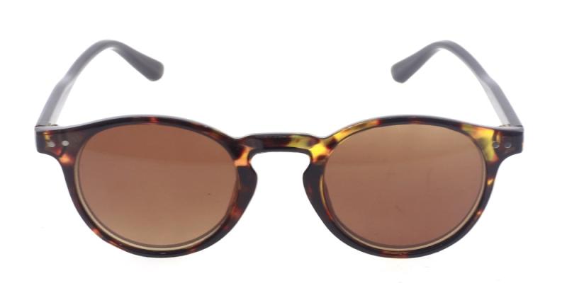 Madrid - läsglasögon med solskydd i brunt