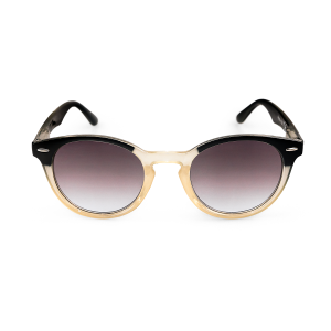 Porto - Svart gula läsglasögon med solskydd