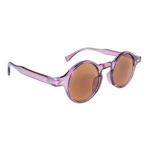 Tobago - Stilrena rosa runda läsglasögon med solskydd