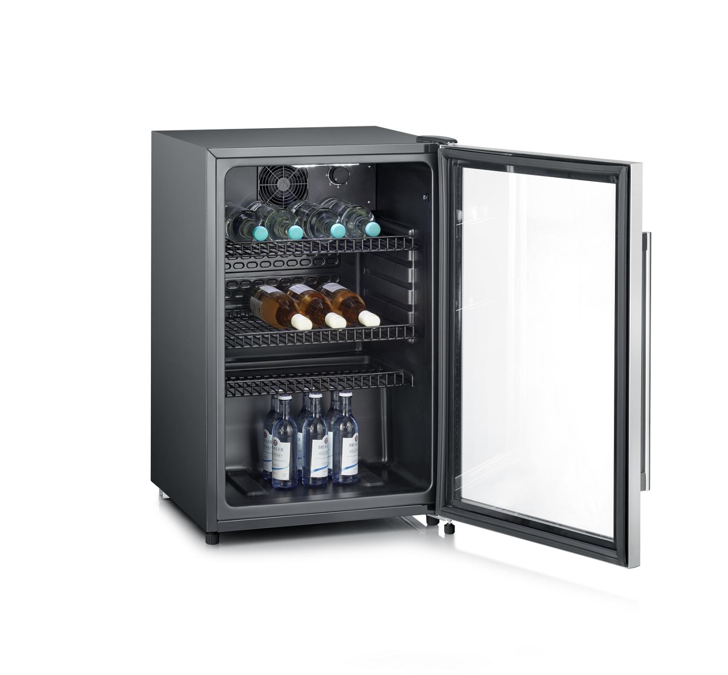 Kylskåp med glasdörr 118 liter 84x55cm FKS 8840