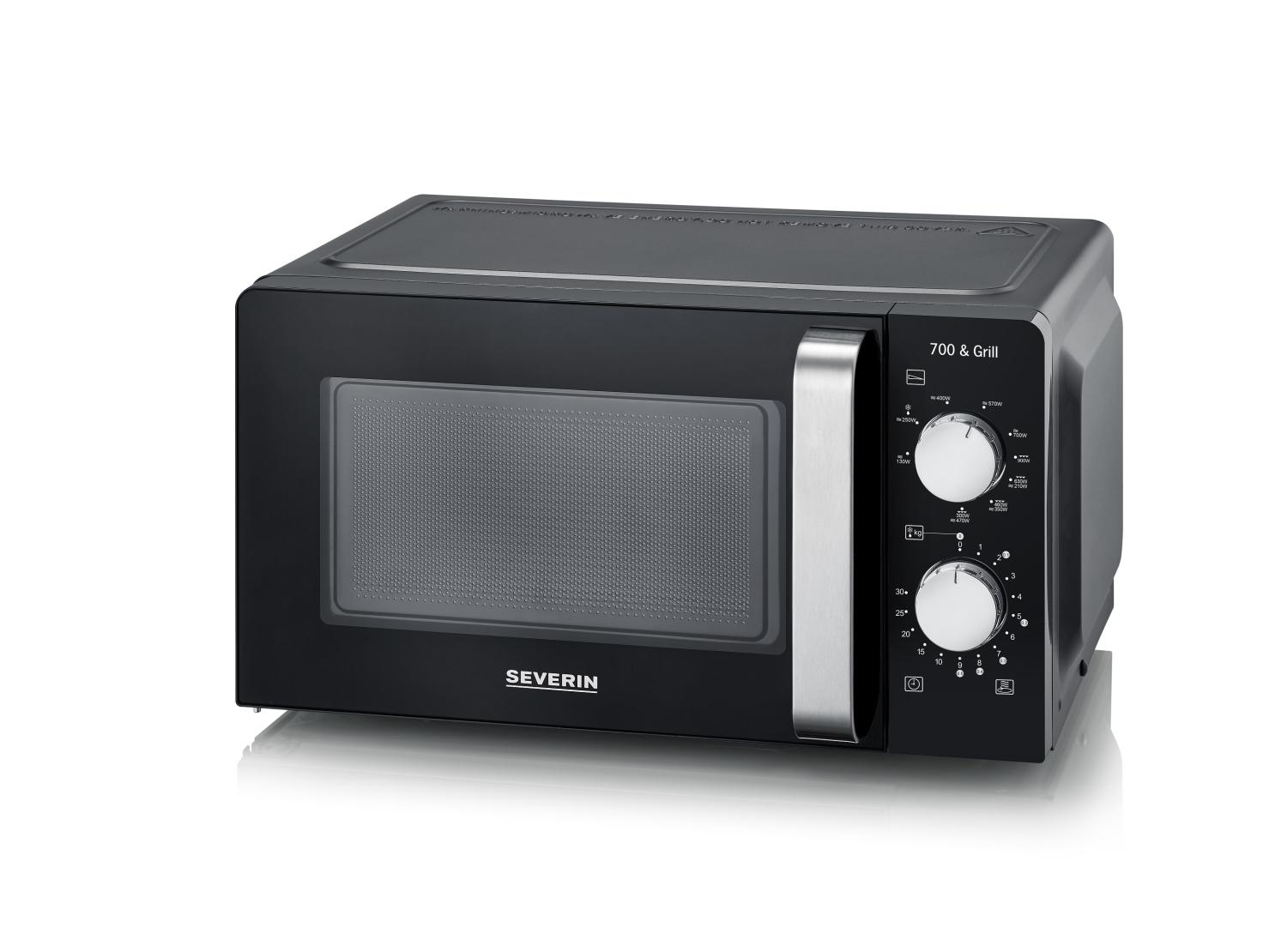 Mikrovågsugn Svart 700W 17 liter med grill MW 7781