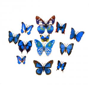 Dekorativa blå fjärilar (modell 1)