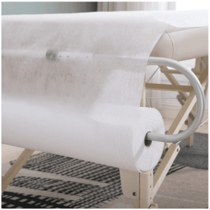 Bänkpapper Nonwoven PP 80cm x 195m Perforerad Krysshål